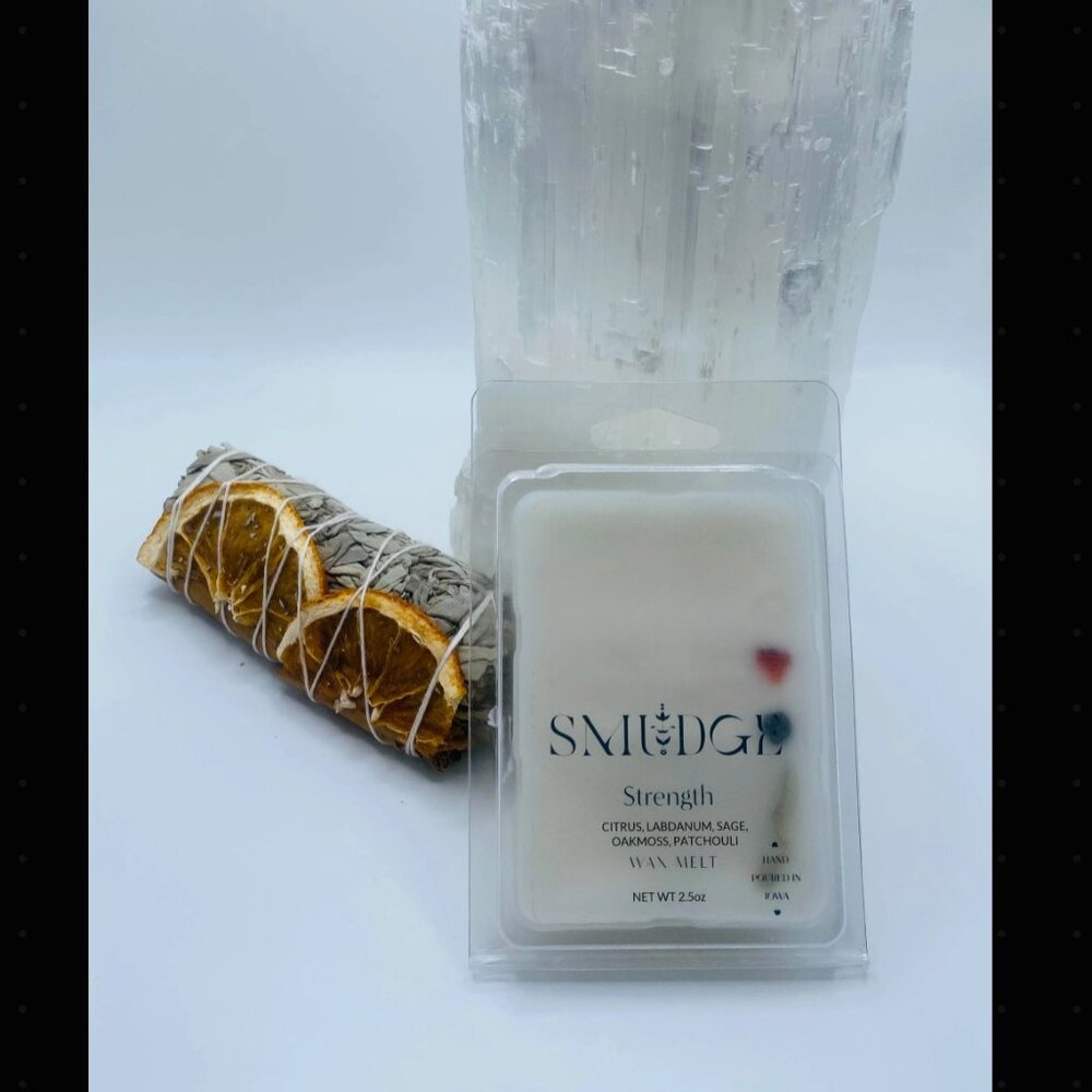 Give Me Strength Wax Melts Crystal Chips & Sage NEW